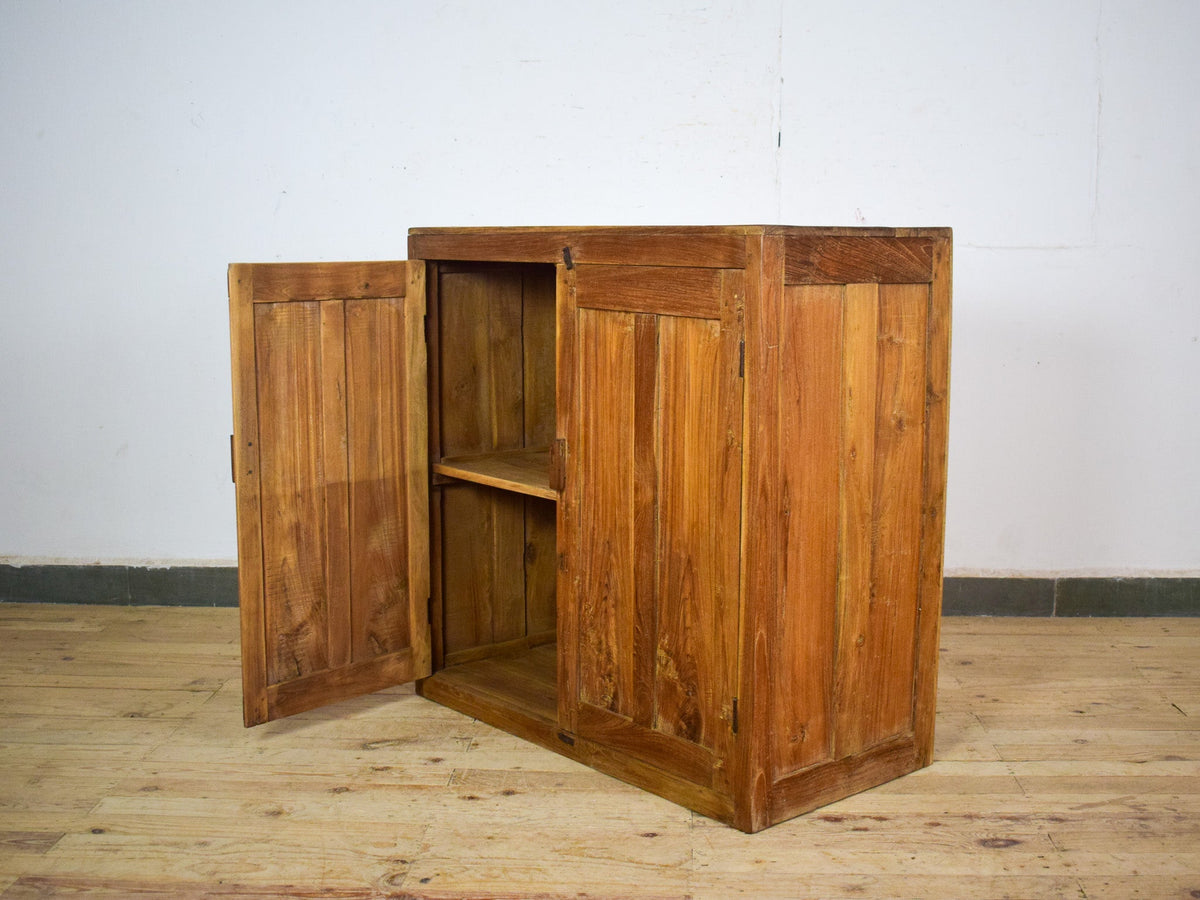 Vintage Wooden Rustic Cupboard Cabinet