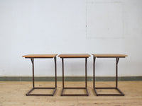 Reclaimed Vintage Style Metal and Wood Coffee Side Table Desk