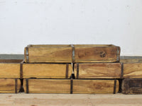 Vintage Indian Wooden Double Brick Mould Box