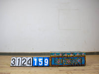 Vintage Indian Hand Painted Metal Travel Trunk Chest