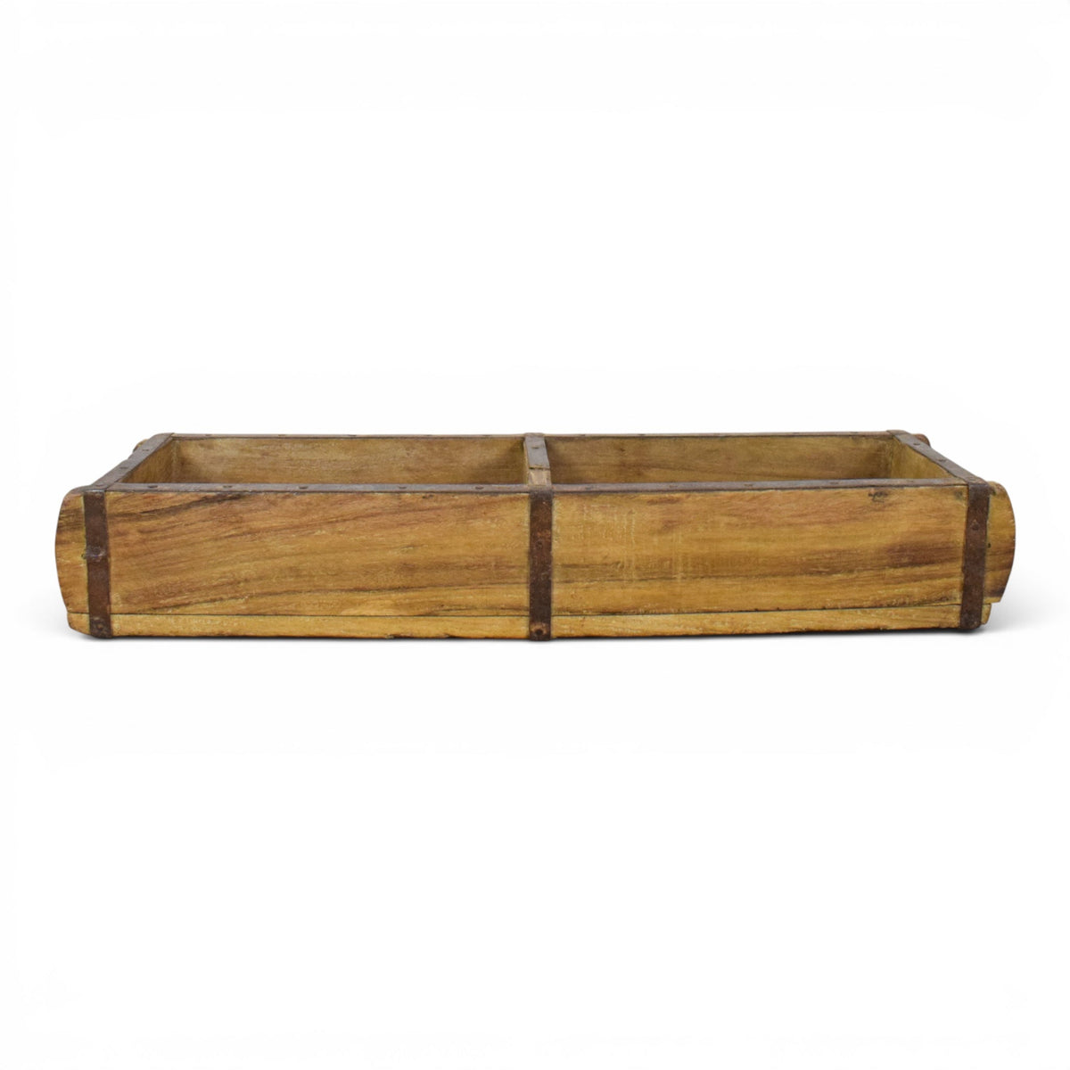 Vintage Indian Wooden Double Brick Mould Box