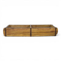 Vintage Indian Wooden Double Brick Mould Box