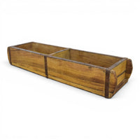 Vintage Indian Wooden Double Brick Mould Box