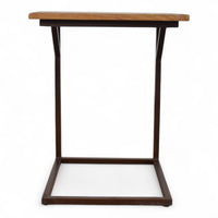Reclaimed Vintage Style Metal and Wood Coffee Side Table Desk