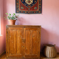 Vintage Wooden Rustic Cupboard Cabinet