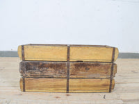 Vintage Indian Wooden Double Brick Mould Box