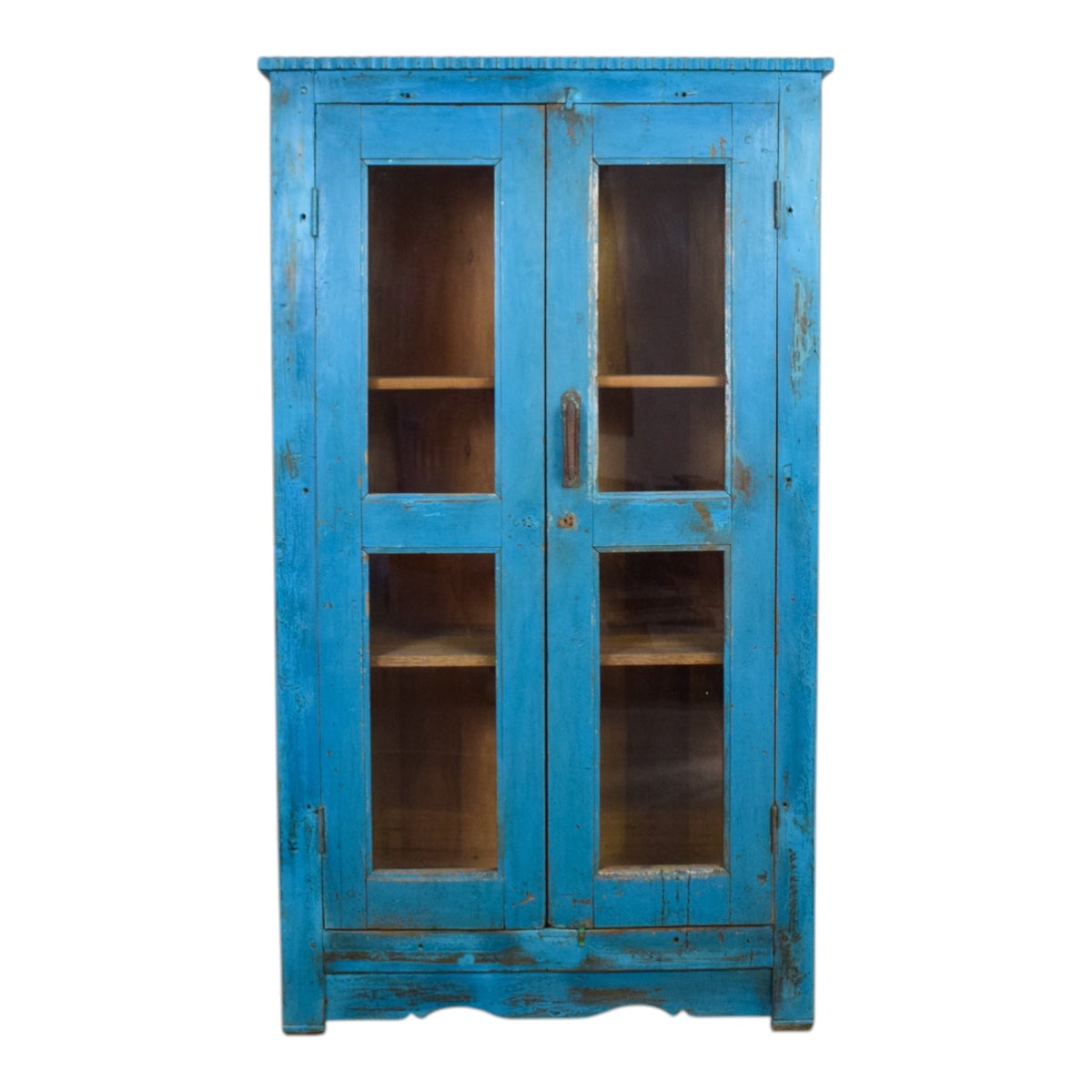 Vintage Rustic Wooden Cupboard Cabinet