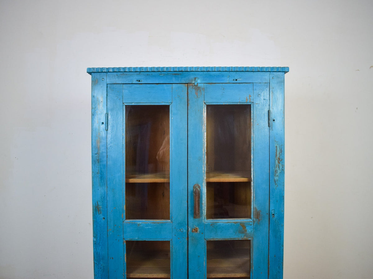 Vintage Rustic Wooden Cupboard Cabinet