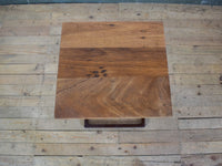 Reclaimed Vintage Style Metal and Wood Coffee Side Table Desk