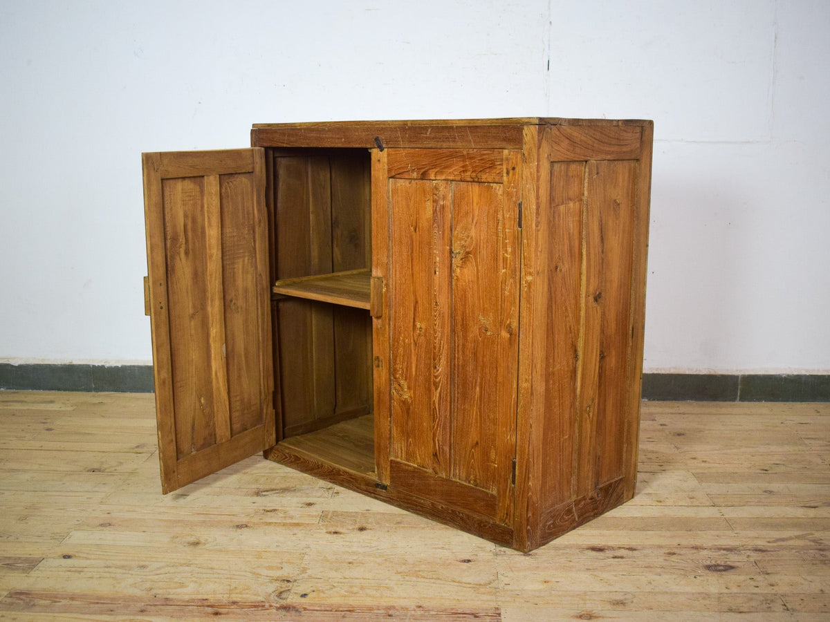 Vintage Wooden Rustic Cupboard Cabinet