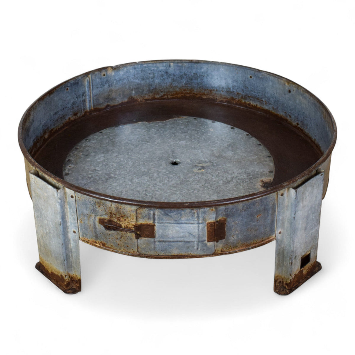 Vintage Metal Chakki Garden Planter Potting Stand Table
