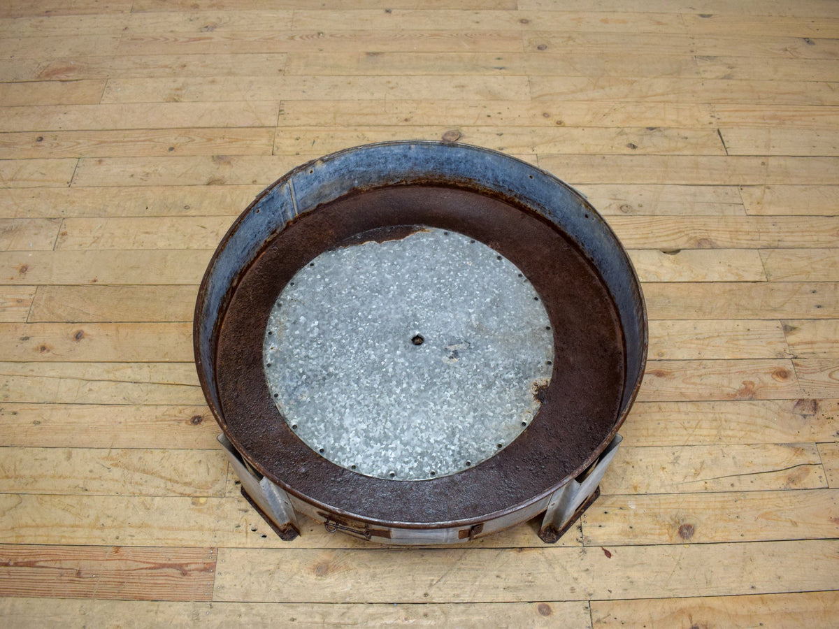 Vintage Metal Chakki Garden Planter Potting Stand Table