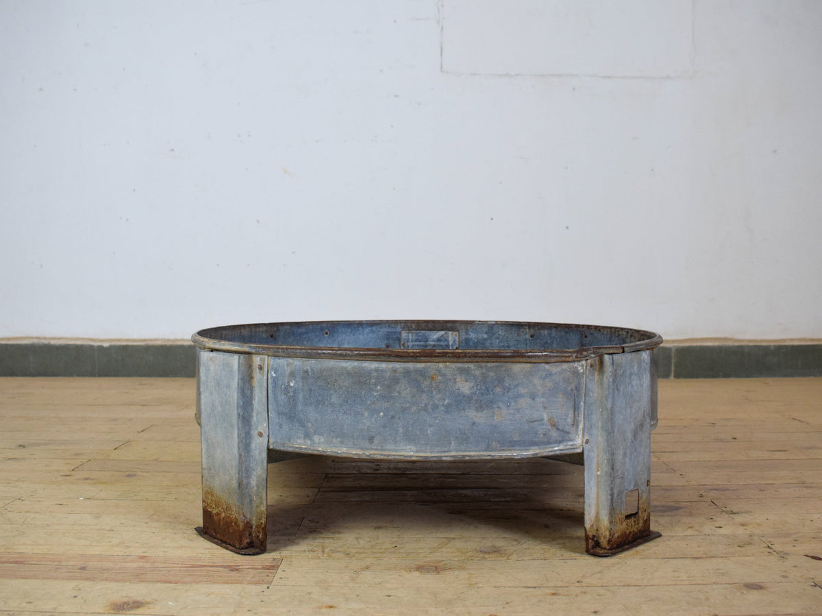 Vintage Metal Chakki Garden Planter Potting Stand Table
