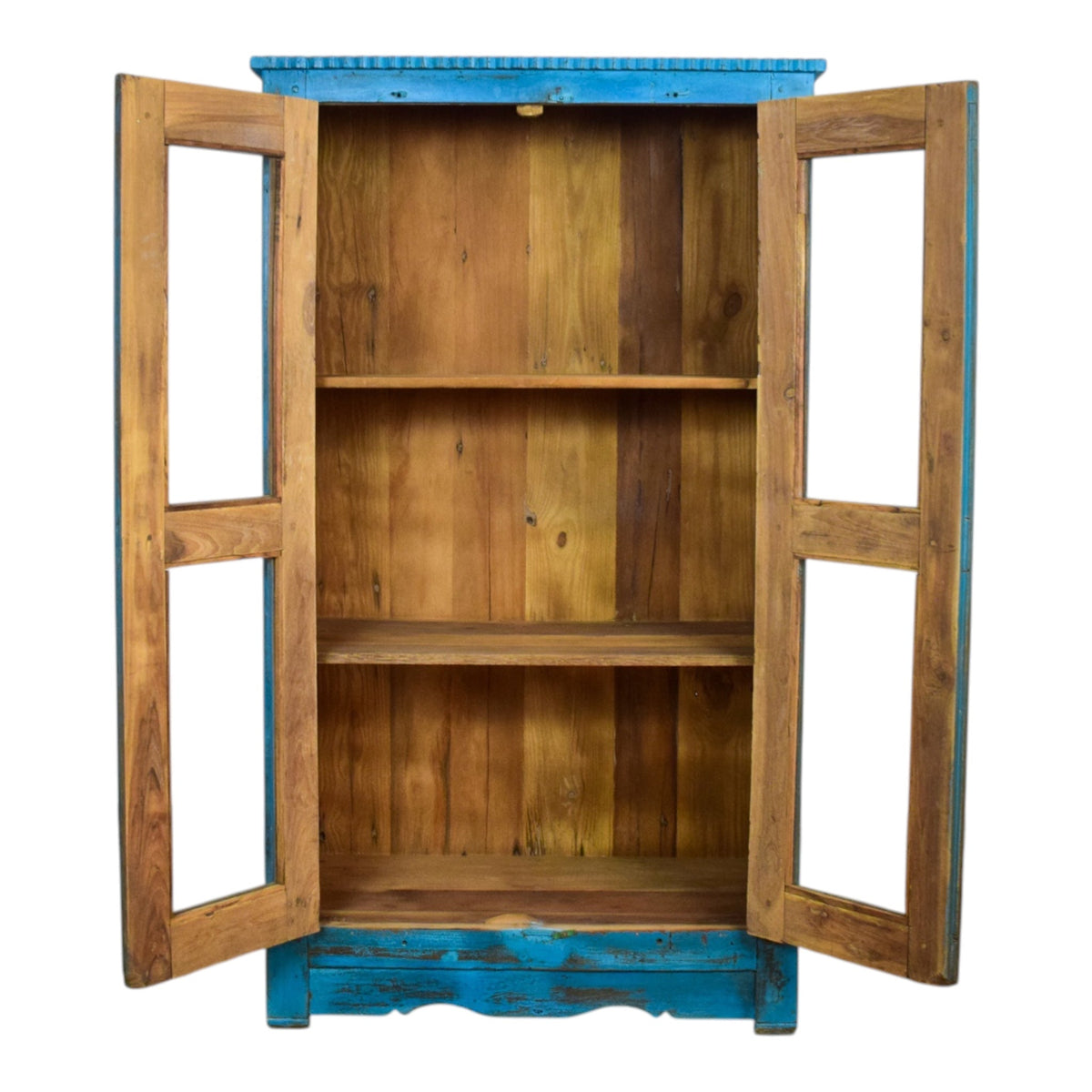 Vintage Rustic Wooden Cupboard Cabinet