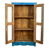 Vintage Rustic Wooden Cupboard Cabinet