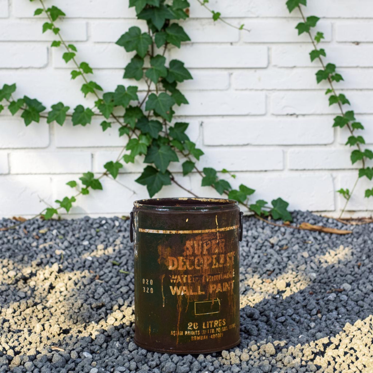 Vintage Rustic Metal Planter
