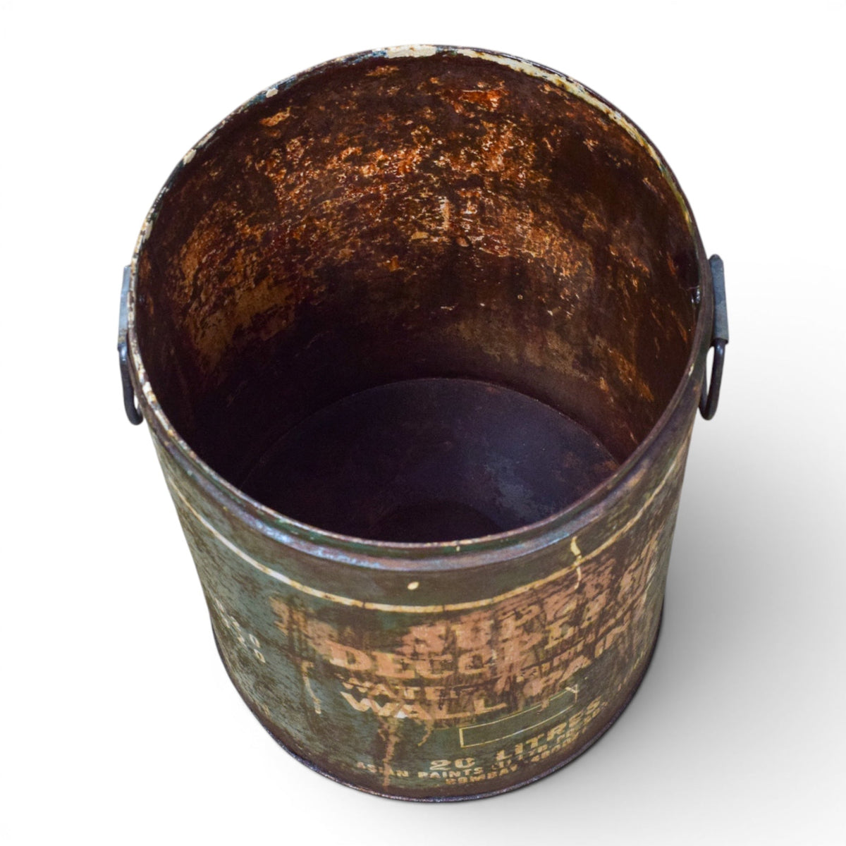 Vintage Rustic Metal Planter