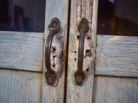 Vintage Worn Painted Rustic Cupboard Cabinet