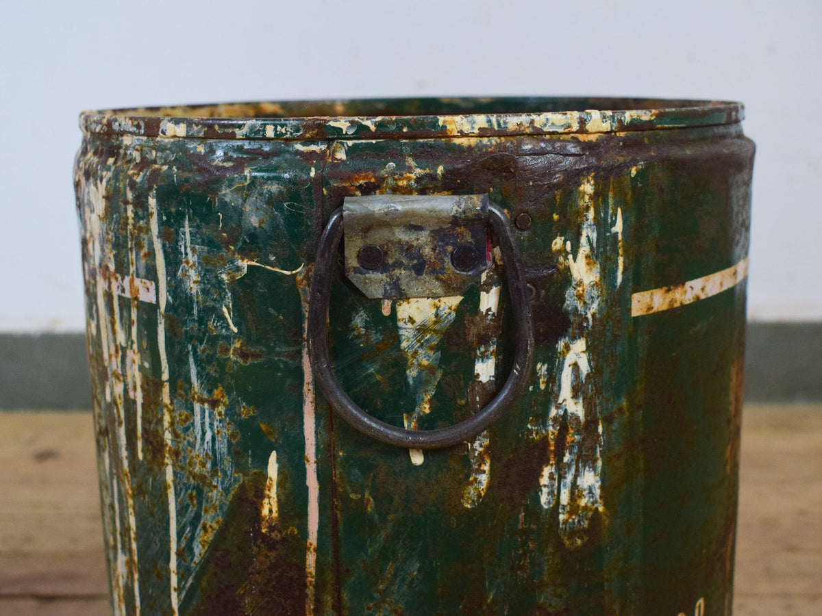 Vintage Rustic Metal Planter