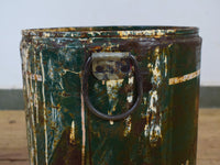 Vintage Rustic Metal Planter