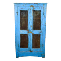 Vintage Rustic Wooden Cupboard Cabinet