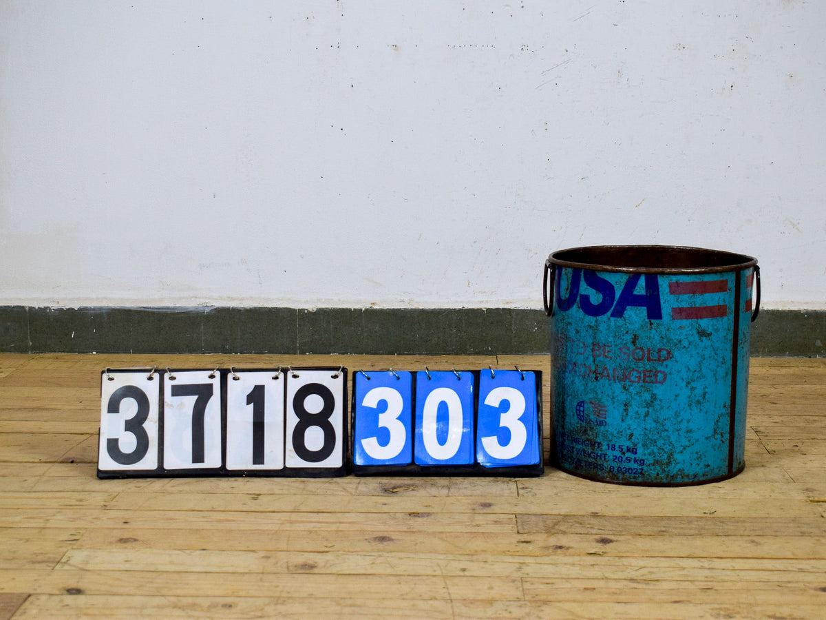 Vintage Rustic Metal Planter