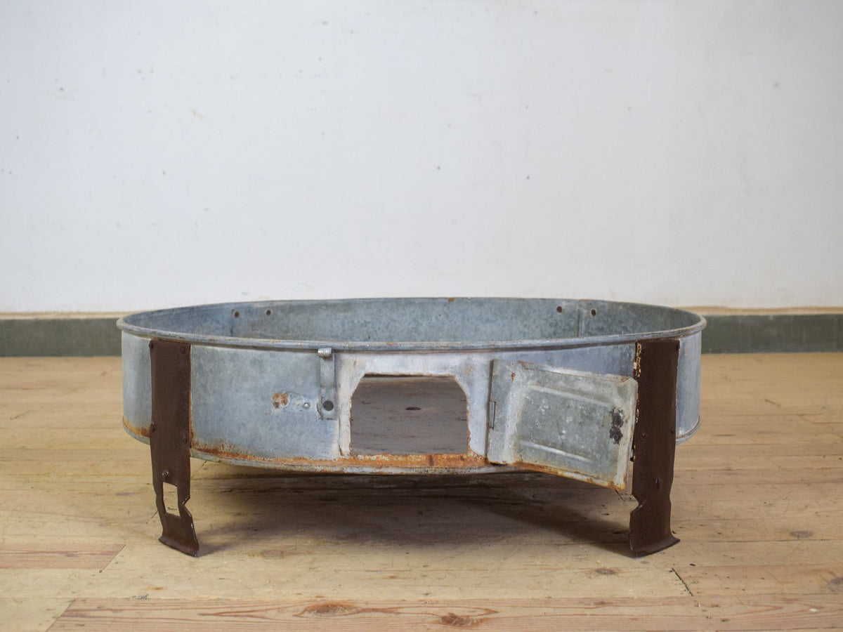 Vintage Metal Chakki Garden Planter Potting Stand Table