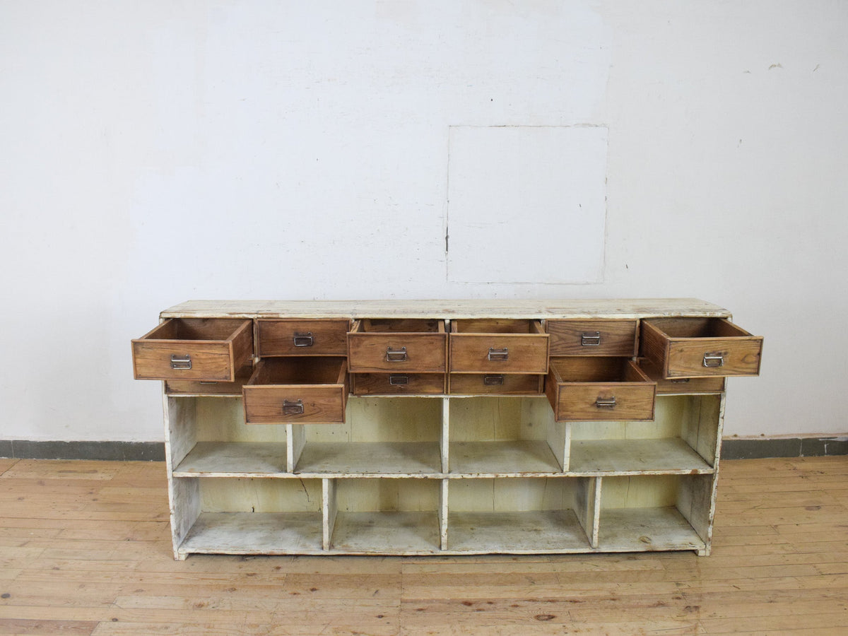 Large Pine Drawers Sideboard Cupboard Cabinet