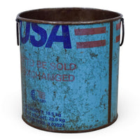 Vintage Rustic Metal Planter