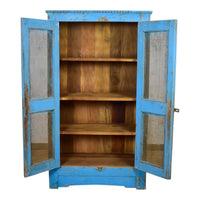 Vintage Rustic Wooden Cupboard Cabinet