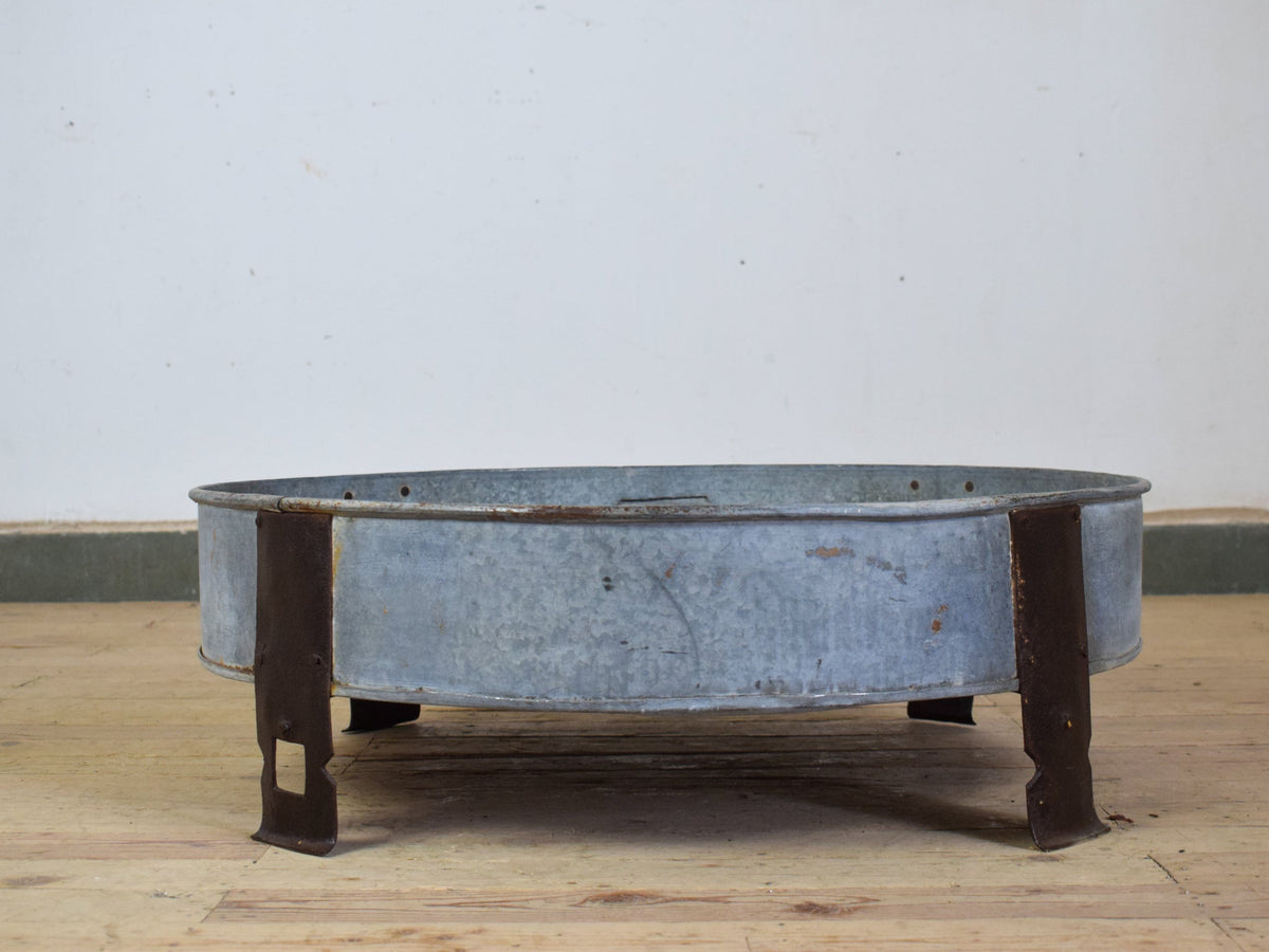 Vintage Metal Chakki Garden Planter Potting Stand Table