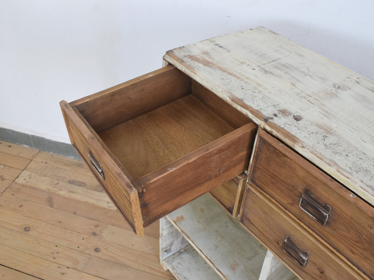 Large Pine Drawers Sideboard Cupboard Cabinet