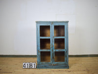 Vintage Rustic Wooden Painted Cupboard Cabinet