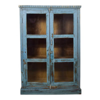 Vintage Rustic Wooden Painted Cupboard Cabinet