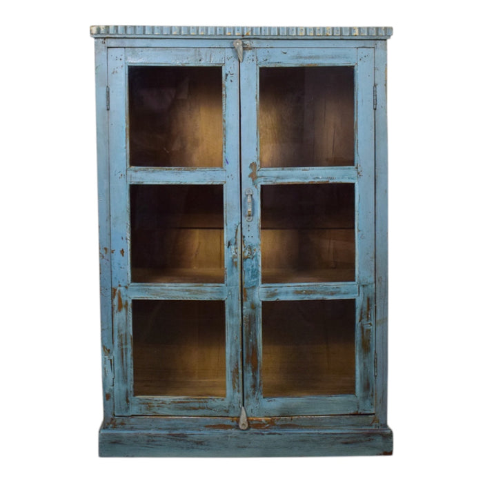 Vintage Rustic Wooden Painted Cupboard Cabinet