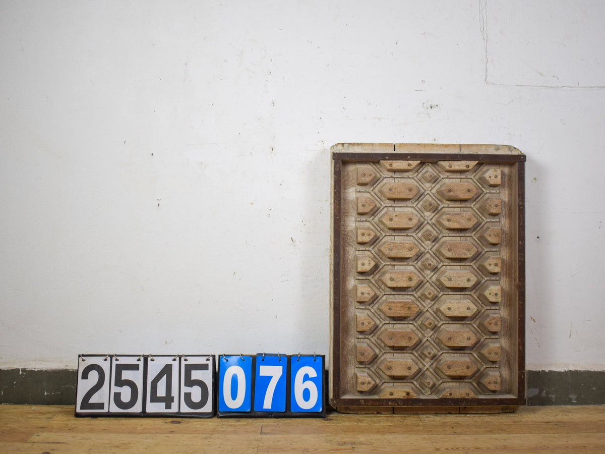 Vintage Rustic Architectural Wooden Carved Mould Board Wall Art