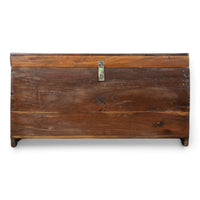 Vintage Rustic Wooden Chest Box Coffee Table
