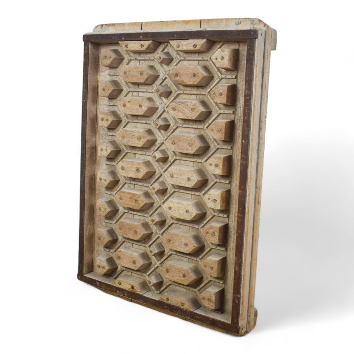 Vintage Rustic Architectural Wooden Carved Mould Board Wall Art