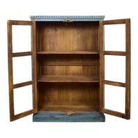 Vintage Rustic Wooden Painted Cupboard Cabinet
