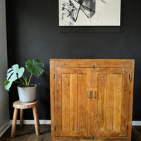 Vintage Wooden Rustic Cupboard Cabinet