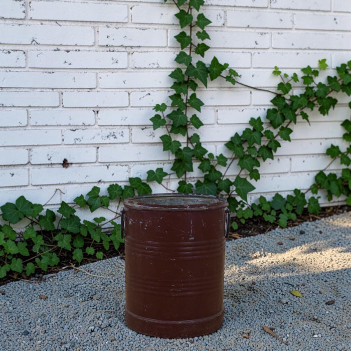 Vintage Rustic Metal Planter