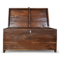 Vintage Rustic Wooden Chest Box Coffee Table