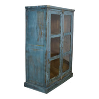 Vintage Rustic Wooden Painted Cupboard Cabinet