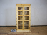 Vintage Rustic Bleached Wood Cupboard Cabinet Storage
