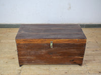 Vintage Rustic Wooden Chest Box Coffee Table