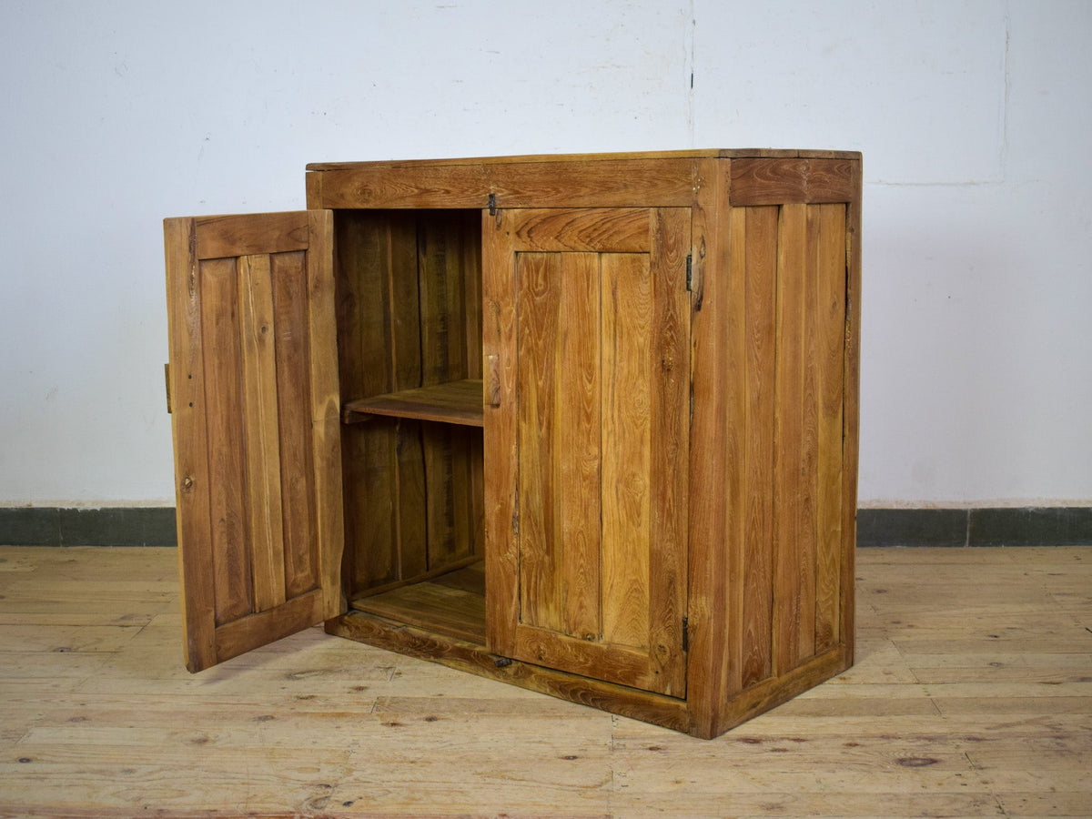 Vintage Wooden Rustic Cupboard Cabinet