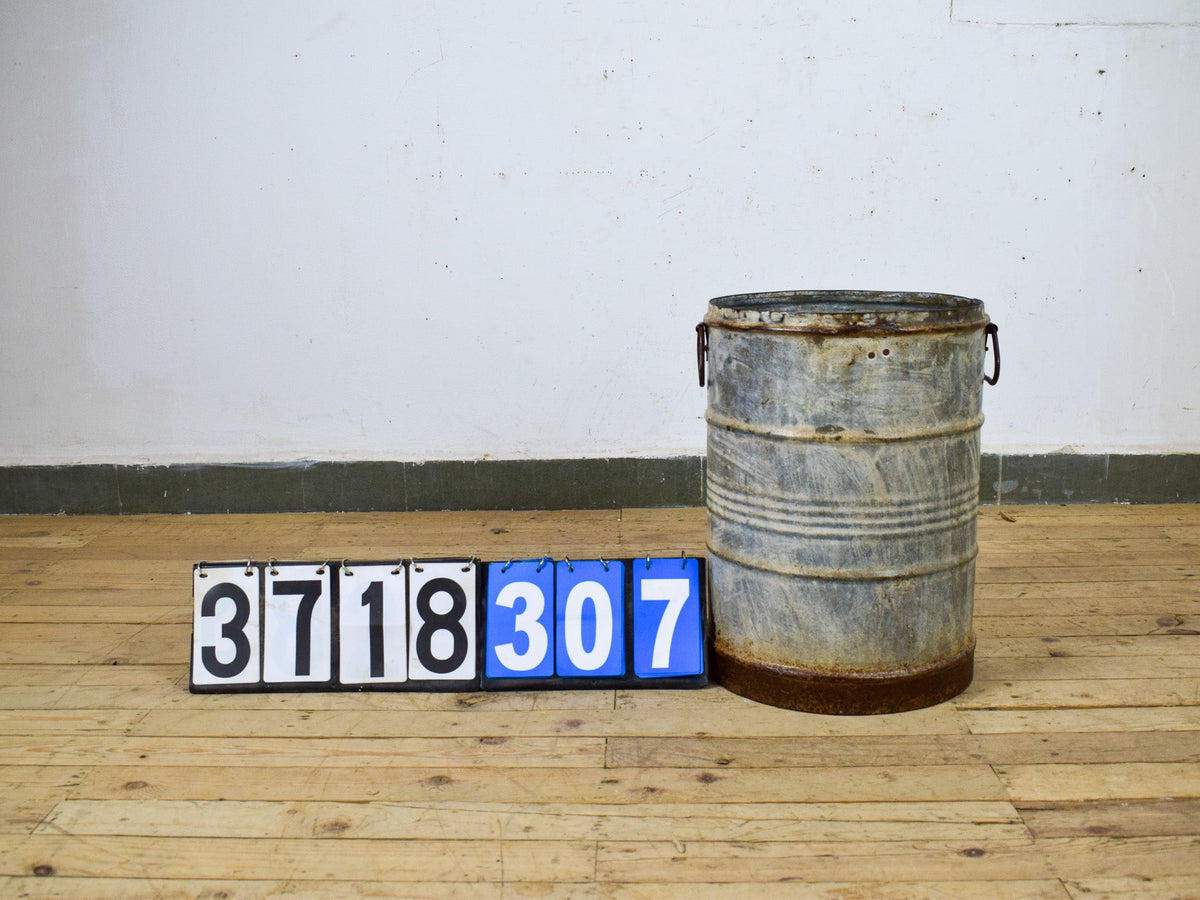 Vintage Rustic Metal Planter