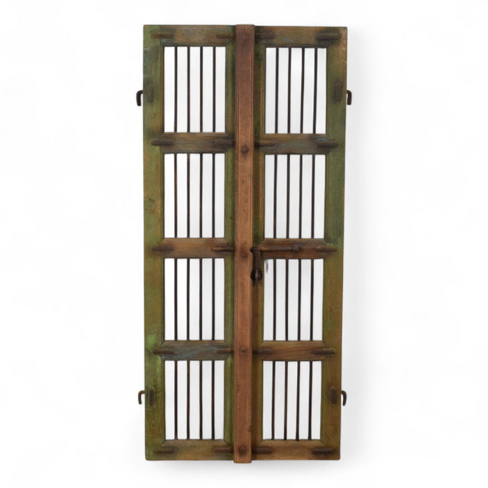 Pair of Antique Vintage Indian Doors Shutters