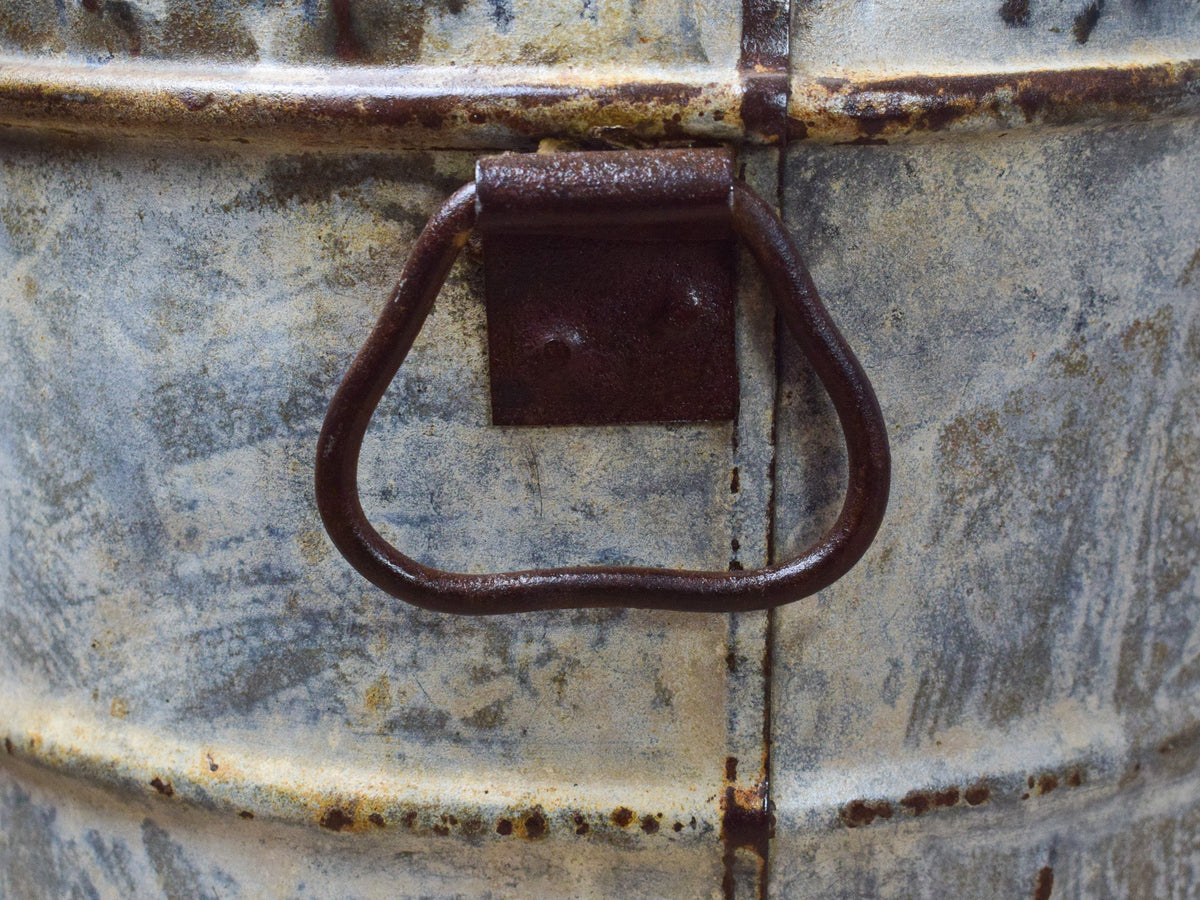Vintage Rustic Metal Planter