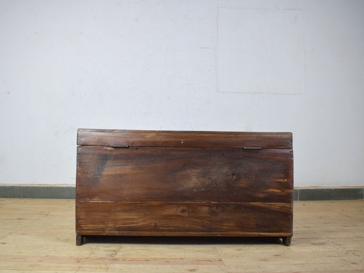 Vintage Rustic Wooden Chest Box Coffee Table